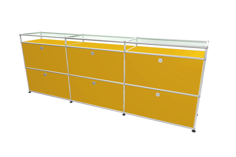 USM Haller Sideboard mit Glastablaren