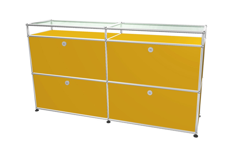 USM Haller Sideboard mit Glastablaren