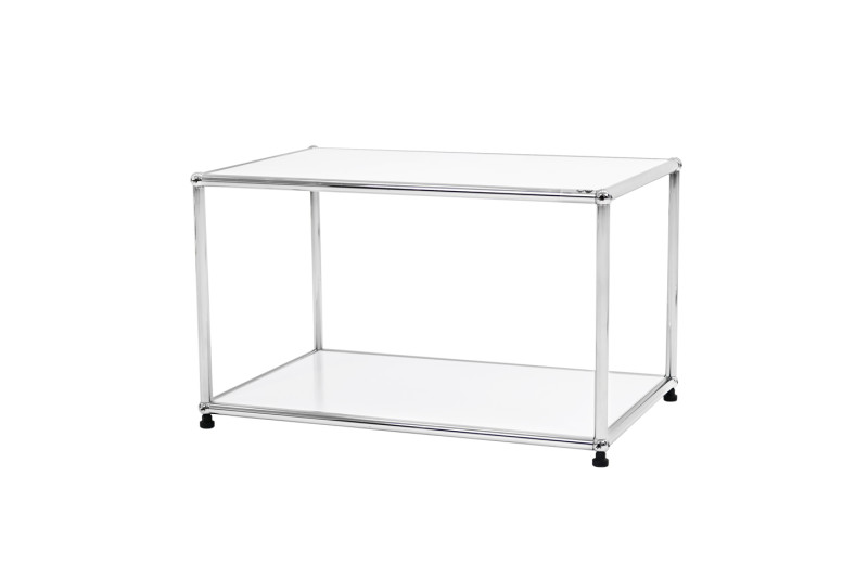 Mesa auxiliar USM Haller blanco puro RAL 9010 63 x 40 cm