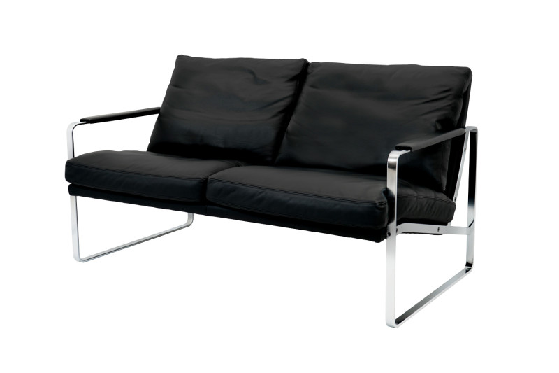 Walter Knoll Fabricius 710-10 Canapé 2 places cuir / noir