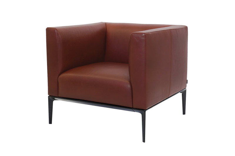 Walter Knoll Jaan 781 Sessel Leder / Braun / Rot