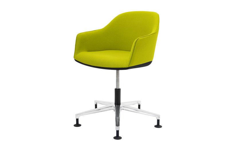 Vitra Softshell Stoel stof / lichtgroen