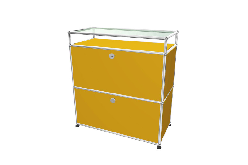 USM Haller Sideboard mit Glastablar