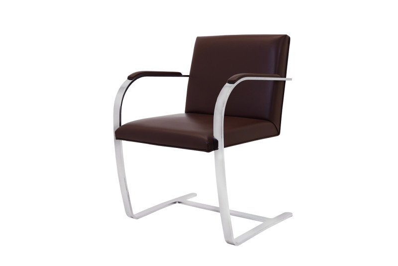 Knoll International Freischwinger Brno Leder / Braun