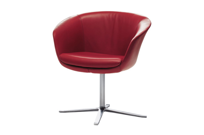 Walter Knoll Sillón Bob cuero / rojo