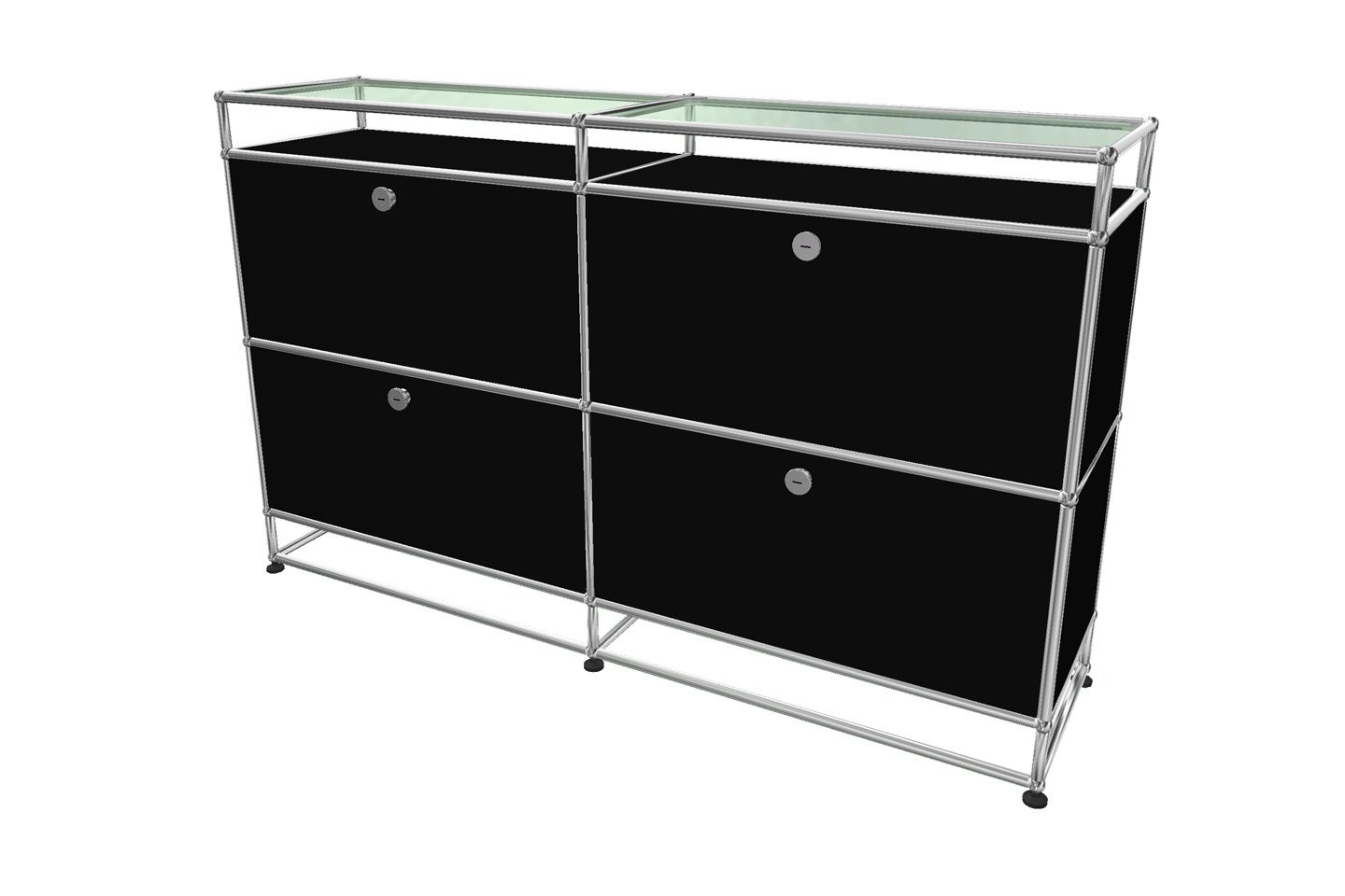 USM Haller Sideboard mit Glastablaren | Sideboards | USM Haller ...