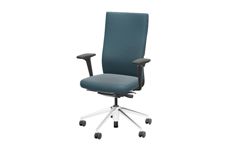 Vitra ID Soft Siège de bureau tissu / bleu glacier