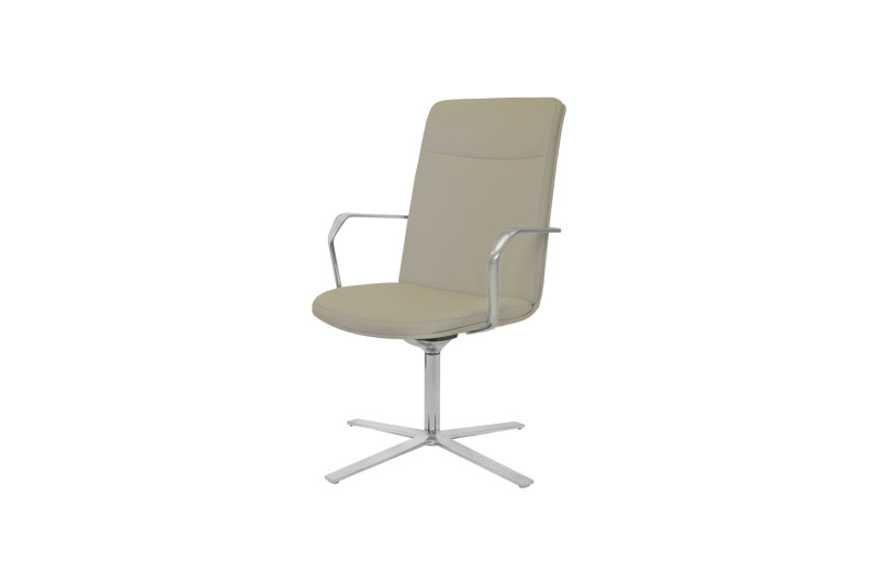 Orangebox Calder-HBS4 Konferenzstuhl Leder / Beige