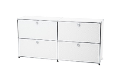 USM Haller Sideboard mit Akustiktüren Reinweiß RAL 9010