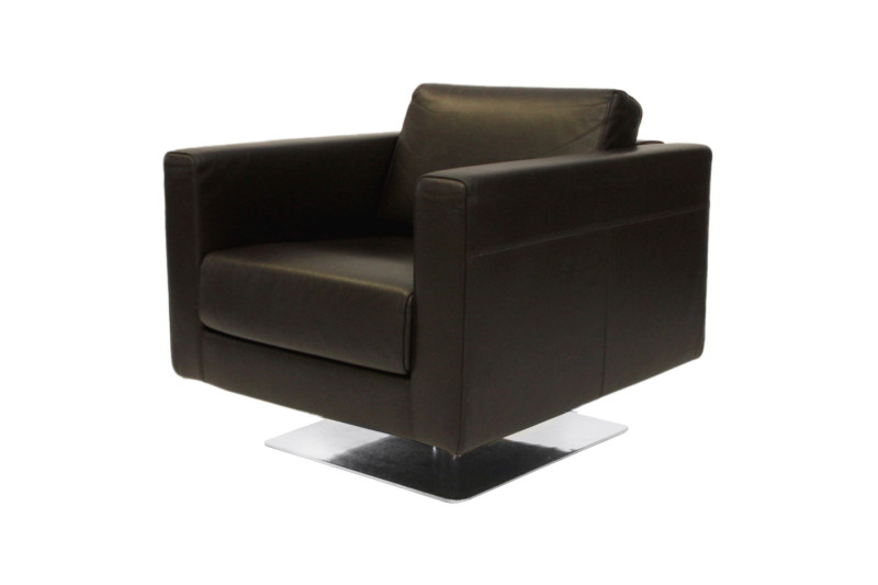 Vitra Park Swivel Armchair Sessel Leder / Braun