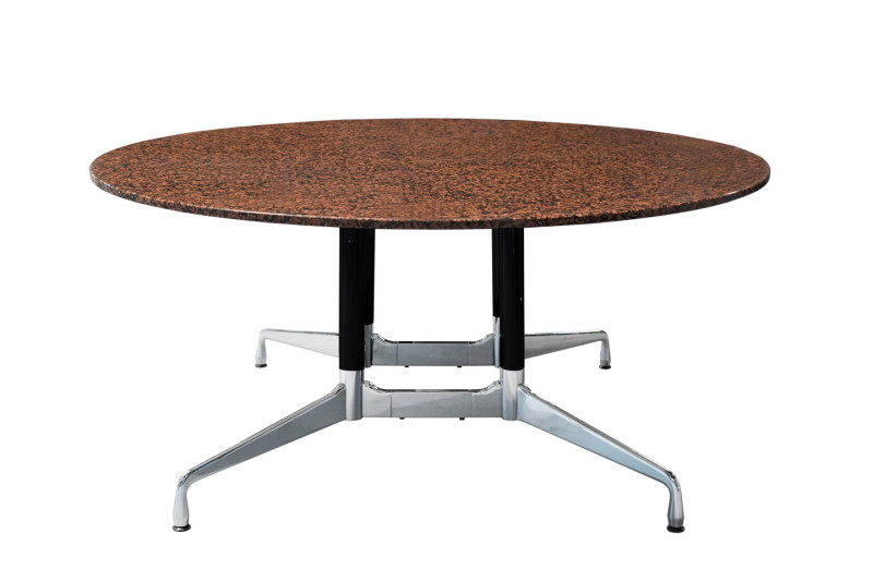 Vitra Besprechungstisch Segmented Table Granit / Rot / Braun / Schwarz Ø 160 cm