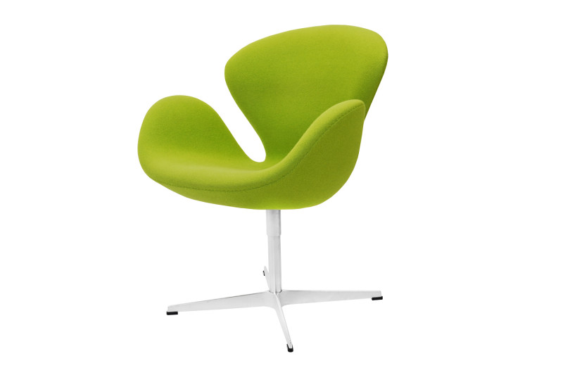 Fritz Hansen Swan Tejido del sillón / verde