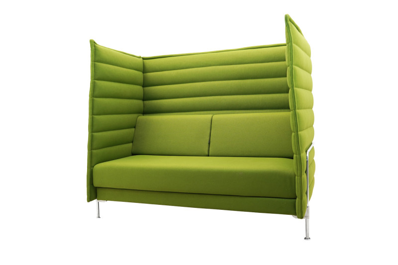 Vitra Alcove Highback Two-Seater Stoff / Grün