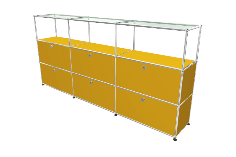 USM Haller Sideboard mit Glastablaren