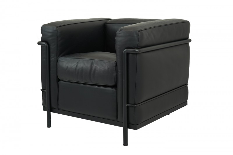 Cassina LC2 Le Corbusier Sillón Piel / Negro