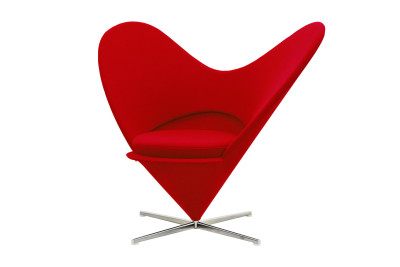 Vitra Heart Cone Chair Stoff / Rot