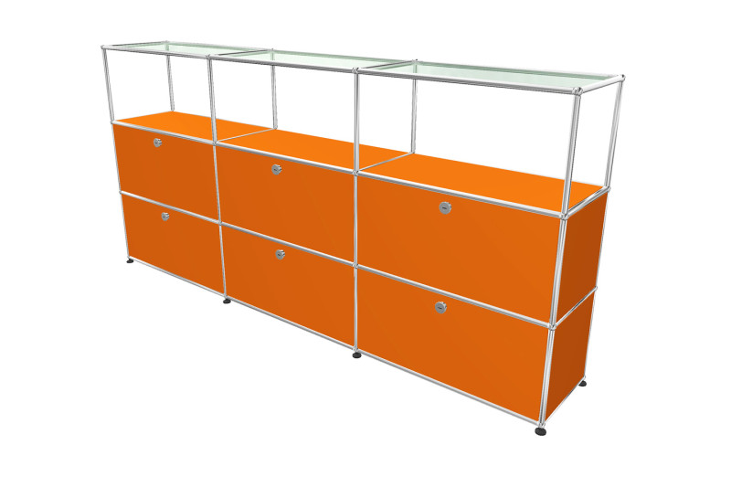 USM Haller Sideboard mit Glastablaren