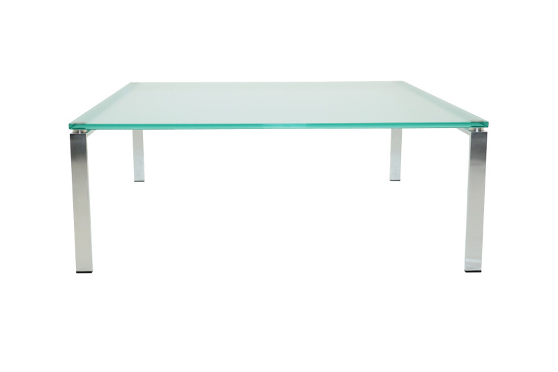 Knoll Foster 500 bijzettafel glas 100 x 100 cm