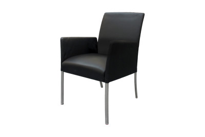 Walter Knoll Jason 1410 Stuhl Leder / Schwarz