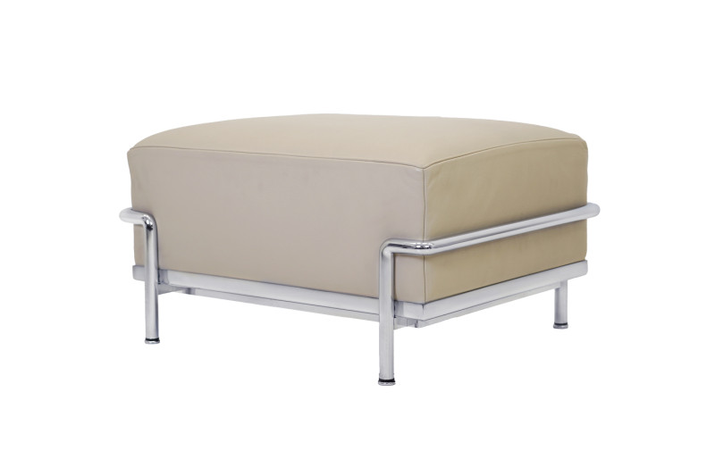 Cassina LC2 Le Corbusier Hocker Leder / Beige