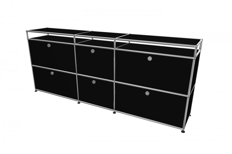 USM Haller Sideboard Graphitschwarz RAL 9011