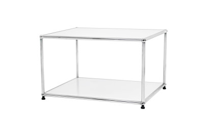 USM Haller Table d'appoint blanc pur RAL 9010 63 x 50 cm