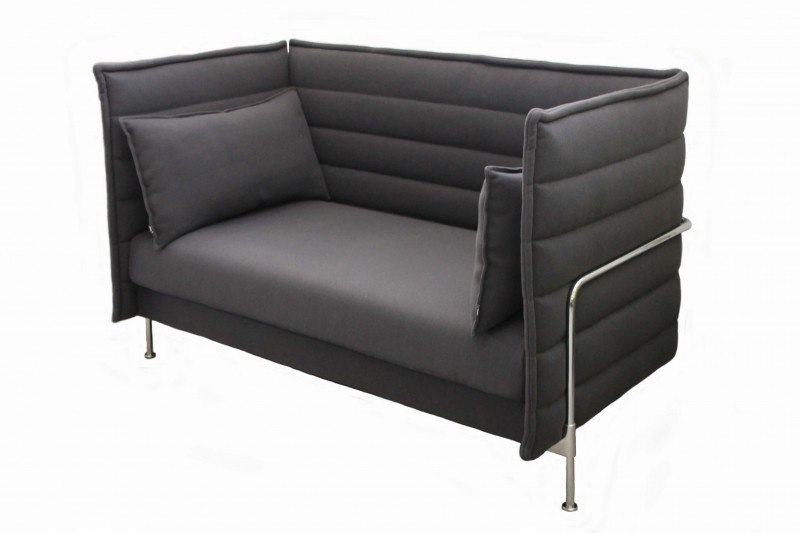 Vitra Alcove Love Seat / Sofa Dunkelgrau