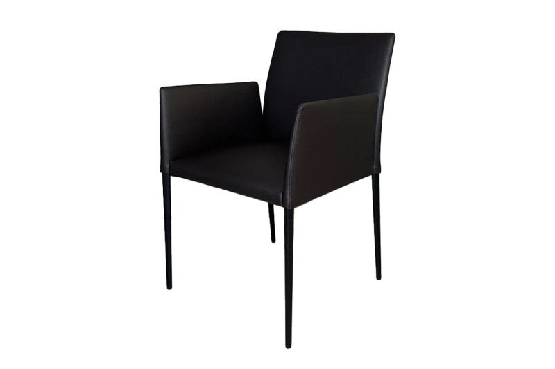 Walter Knoll Deen 1604 Besucherstuhl Leder / Schwarz