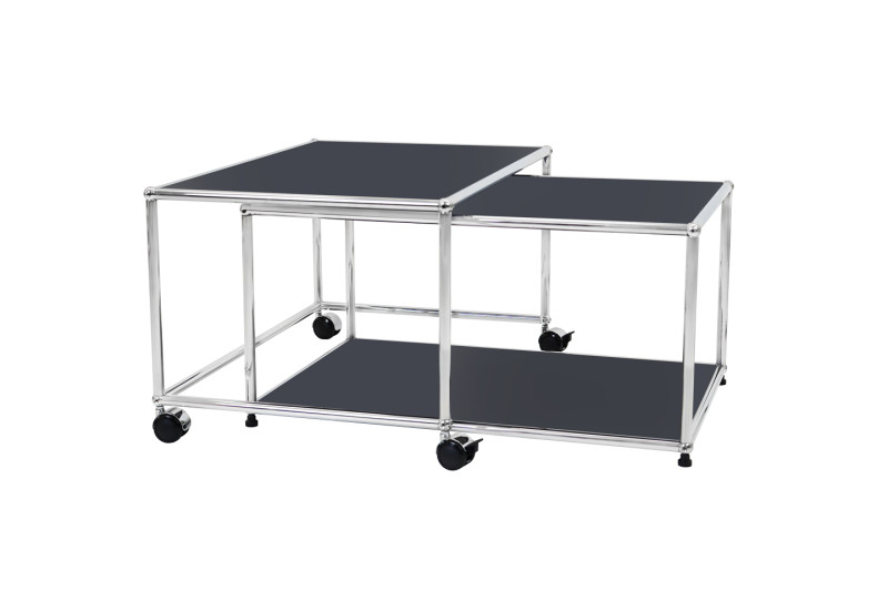 USM Haller 2er-Set Satztische 75 x 50 cm