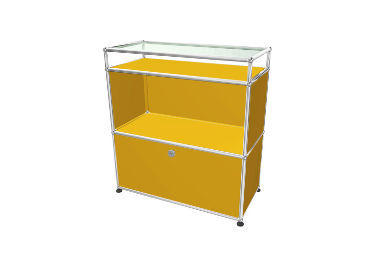 USM Haller Sideboard mit Glastablar