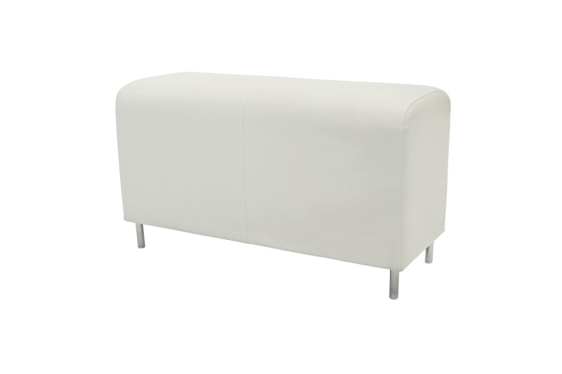 Vitra Jasper Morrison Bench 2-Sitzer Leder / Weiß