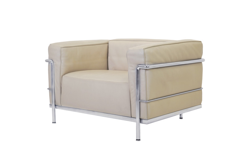 Cassina LC3 Le Corbusier Sessel Leder / Beige