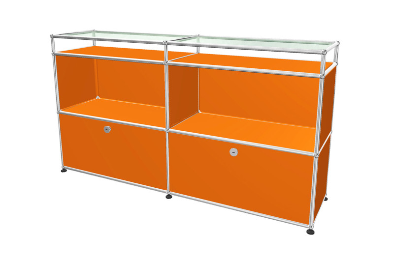 USM Haller Sideboard mit Glastablaren