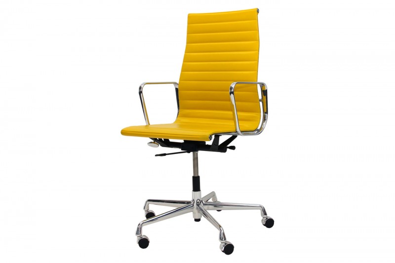 Vitra EA 119 Leder / Gelb