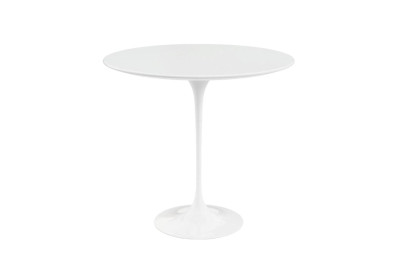 Knoll International Saarinen Beistelltisch Laminat / Weiß Ø 51 cm